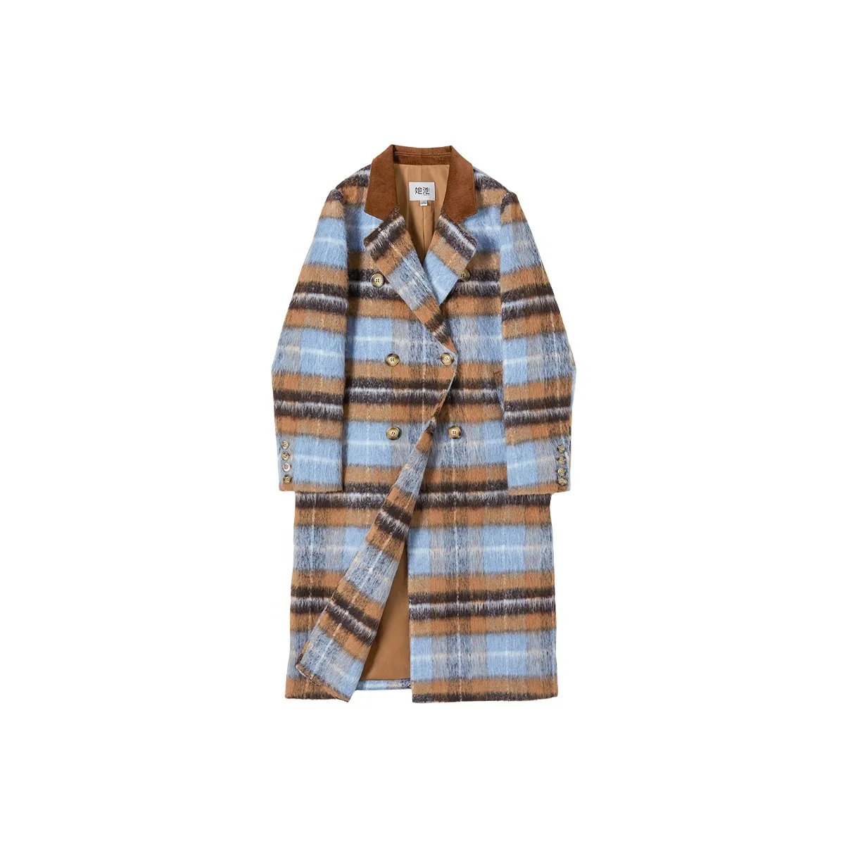 TOUCH Куртка Женская Синий Кофейный Клетка