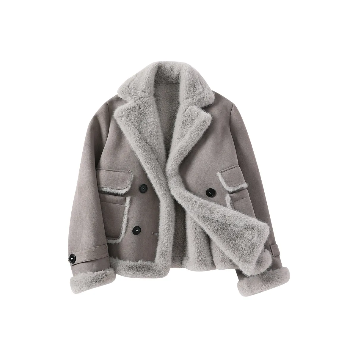 XIANGYING Серый Женские меховые изделия