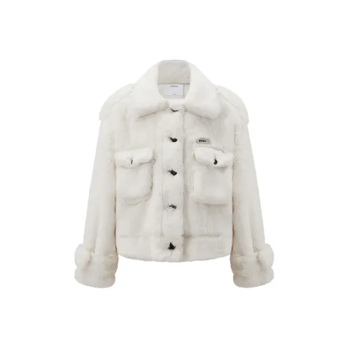NAWS Snowy Белые Женские Бархатные Куртки