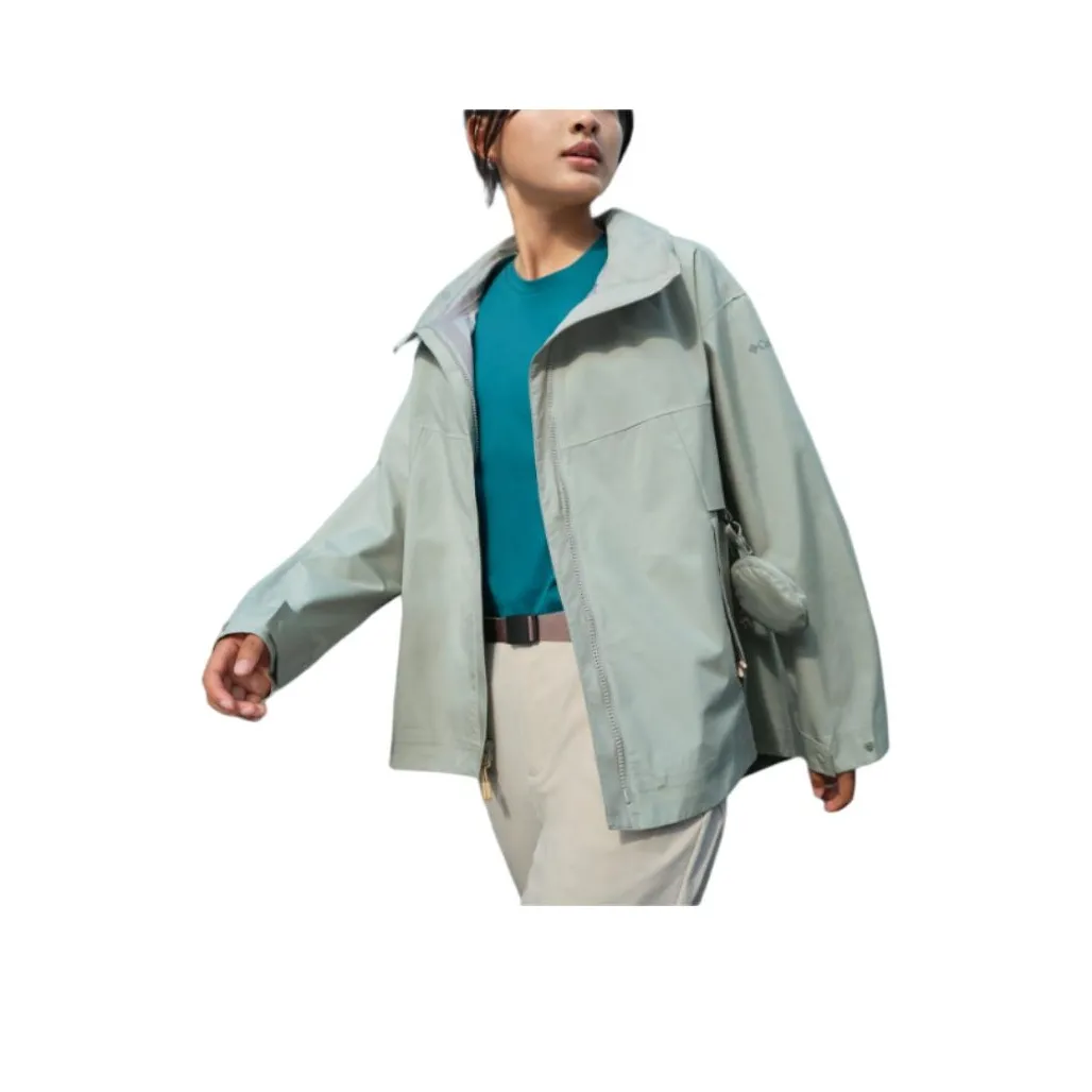 Columbia Transit Зеленая Женская Ветровка