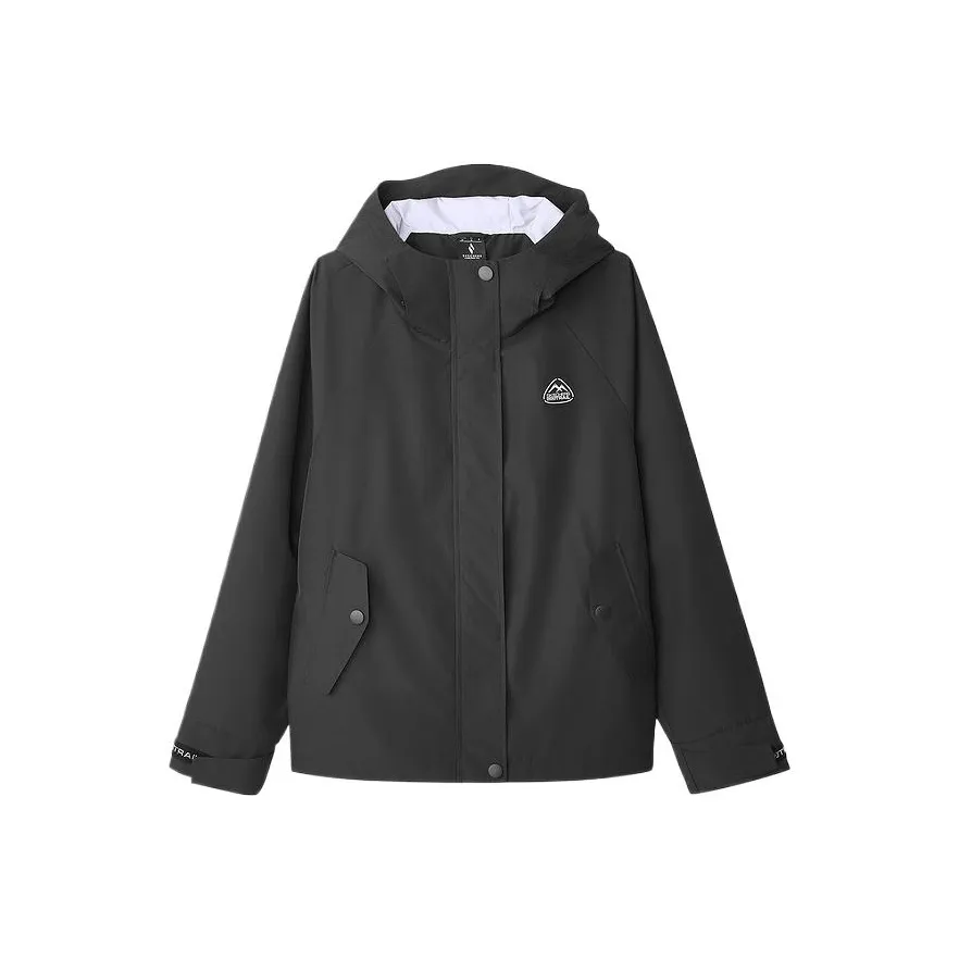 Skechers Mountain and Wild Outdoor Series Угольно-черный 0018 Женские Ветровки