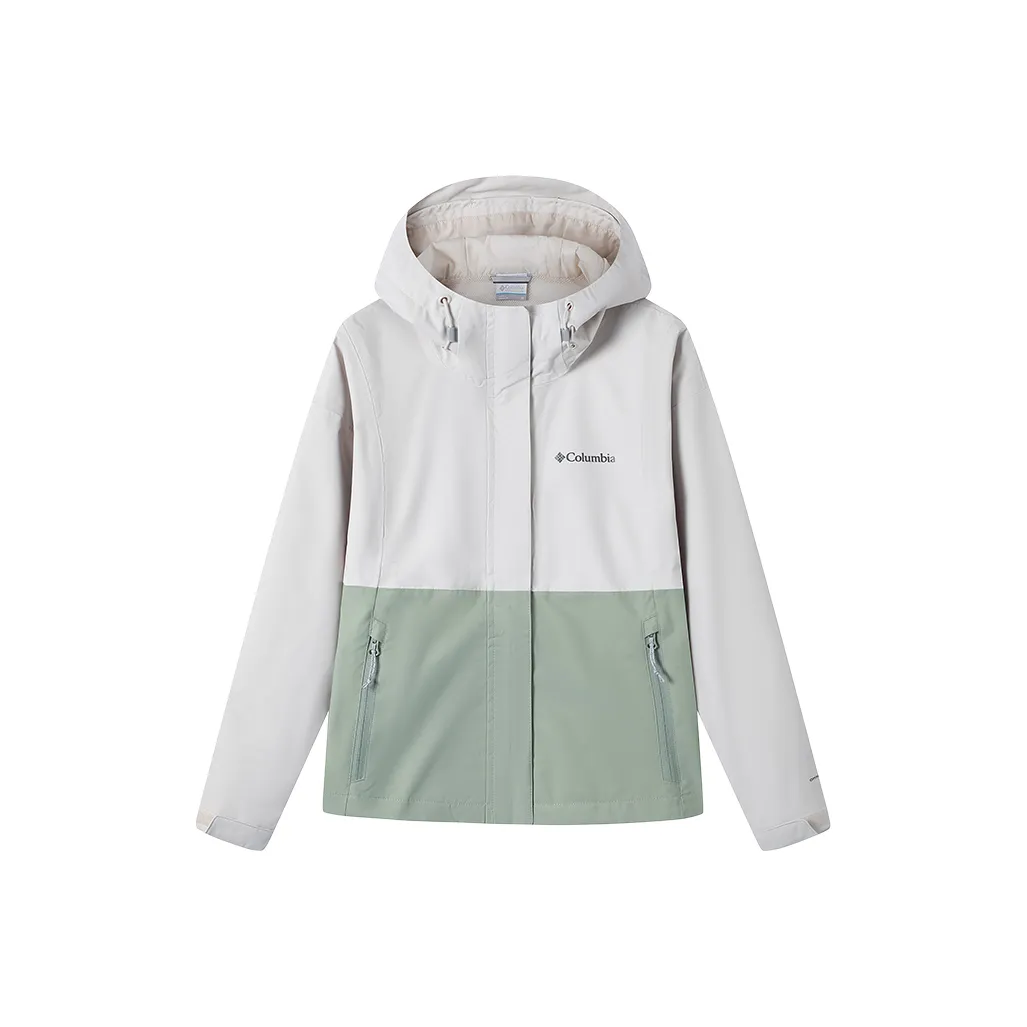 Columbia Hiking Urban Living/Travel/Commuting Water-Resistant Windproof Breathable Windbreaker Jacket Women's Gray