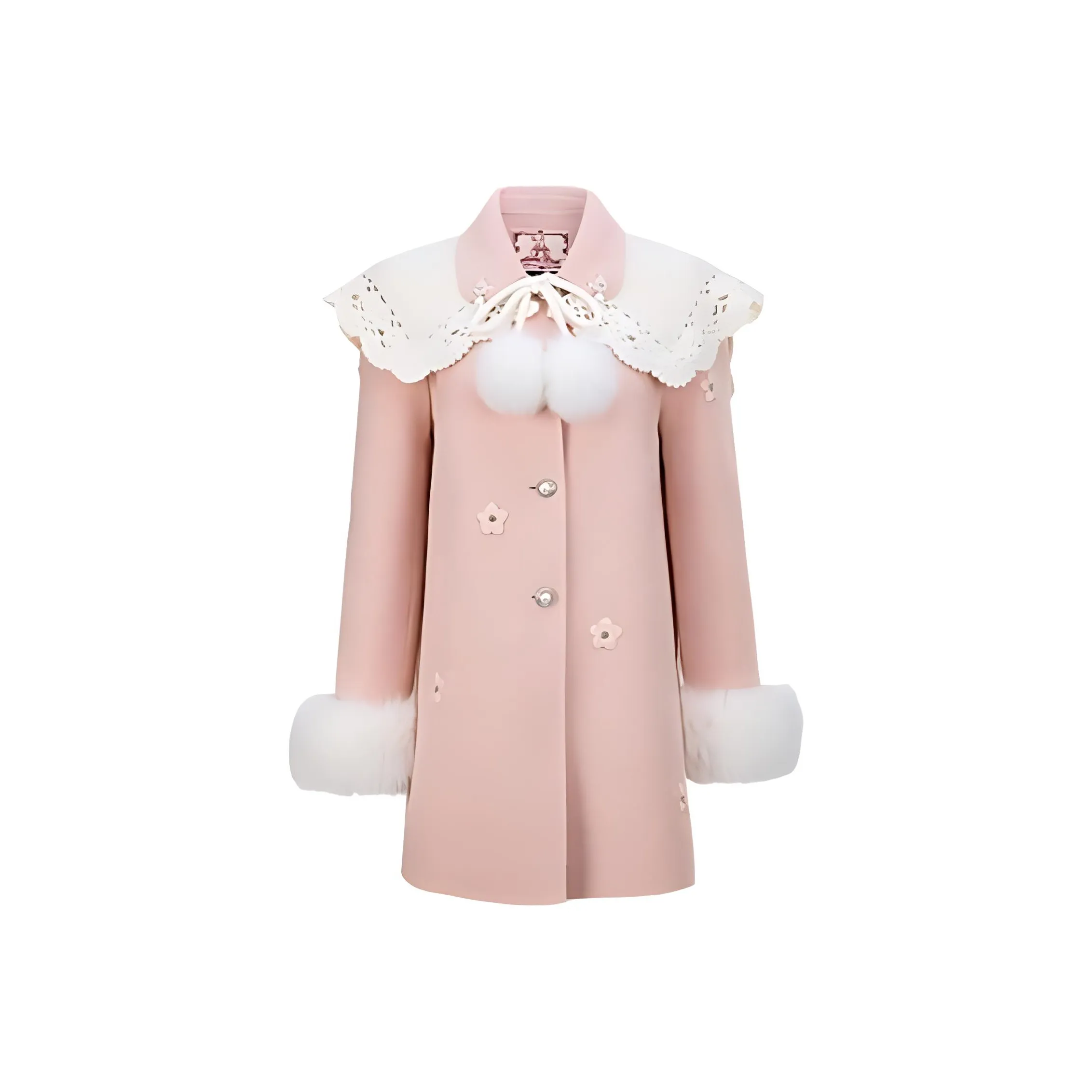 AIVEI Coats Women's Pink
