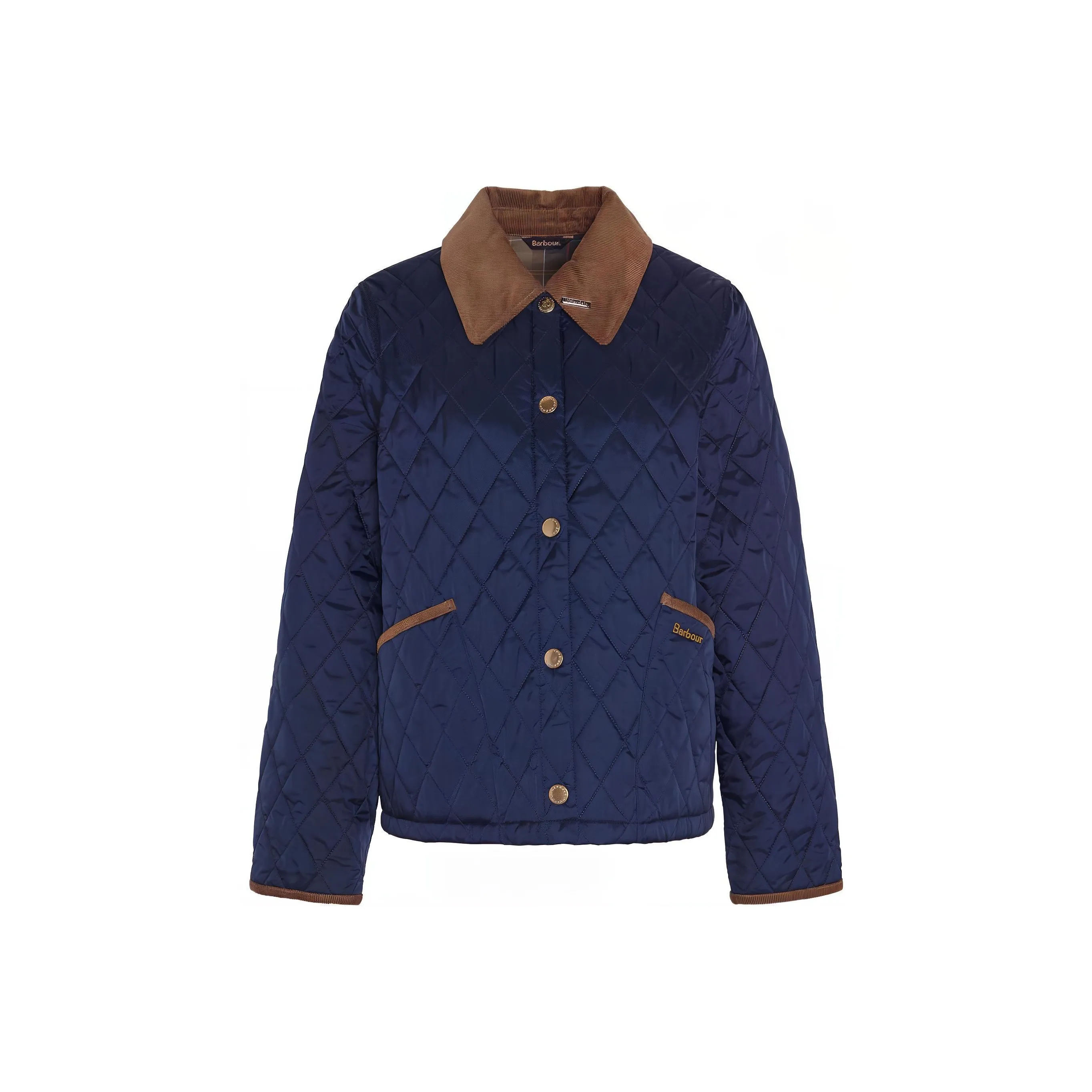 BARBOUR Хлопковый пуховик женский морской синий