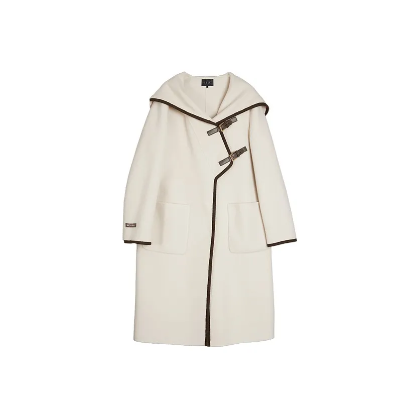 ELLE Белое Женское Пальто