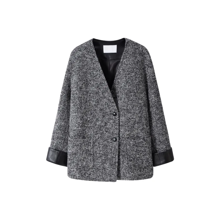 MOSIIMORII Куртка Женская Серый Шерпа