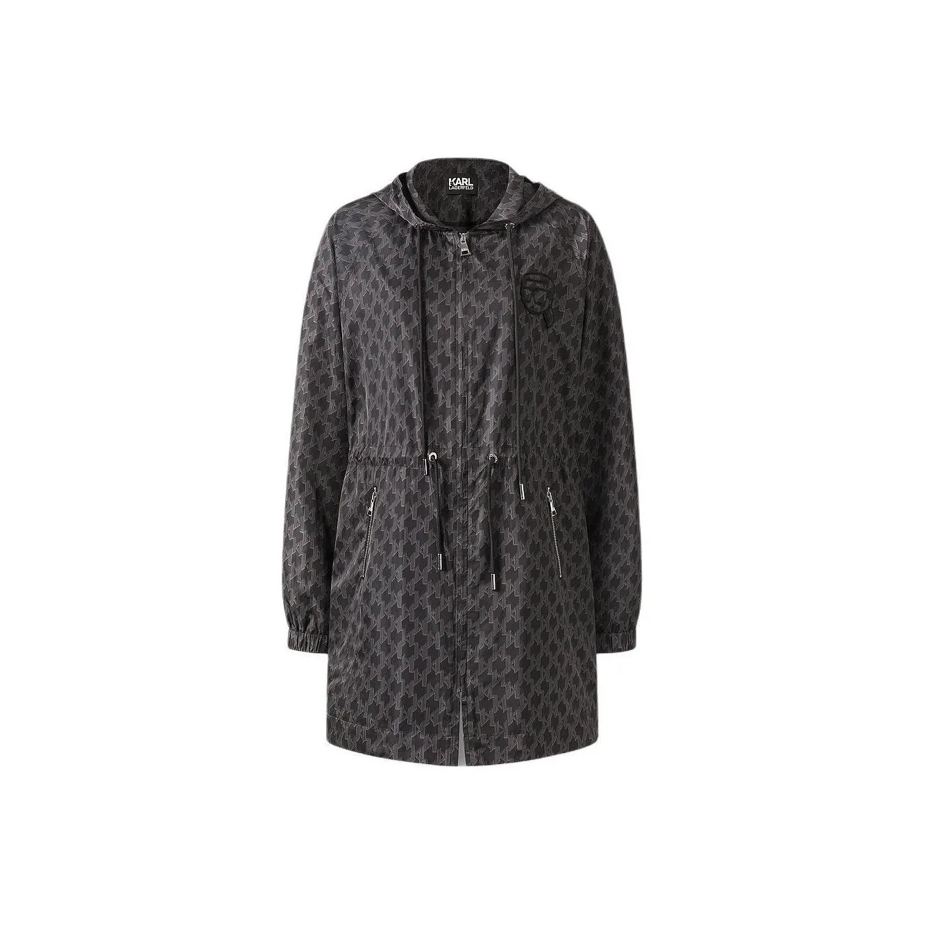 Karl Lagerfeld FW23 Тренчкот Женский Черный