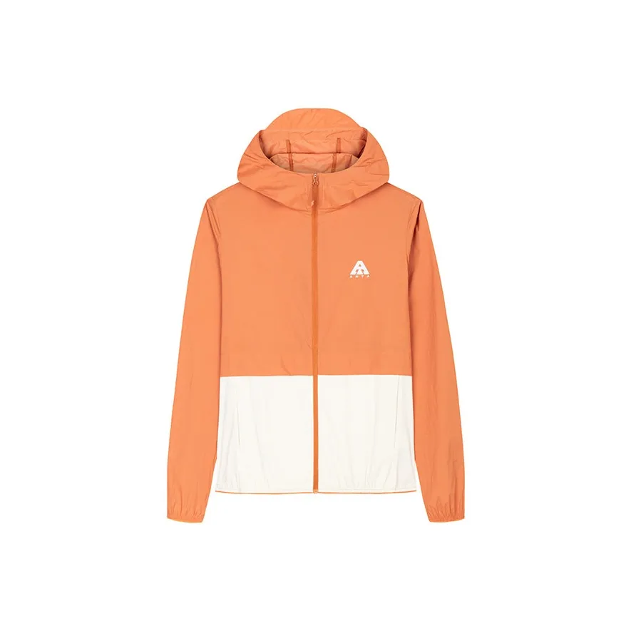 Anta Breathable Quick Dry UV Protection Sun Protection Clothing Women's Sunset Orange