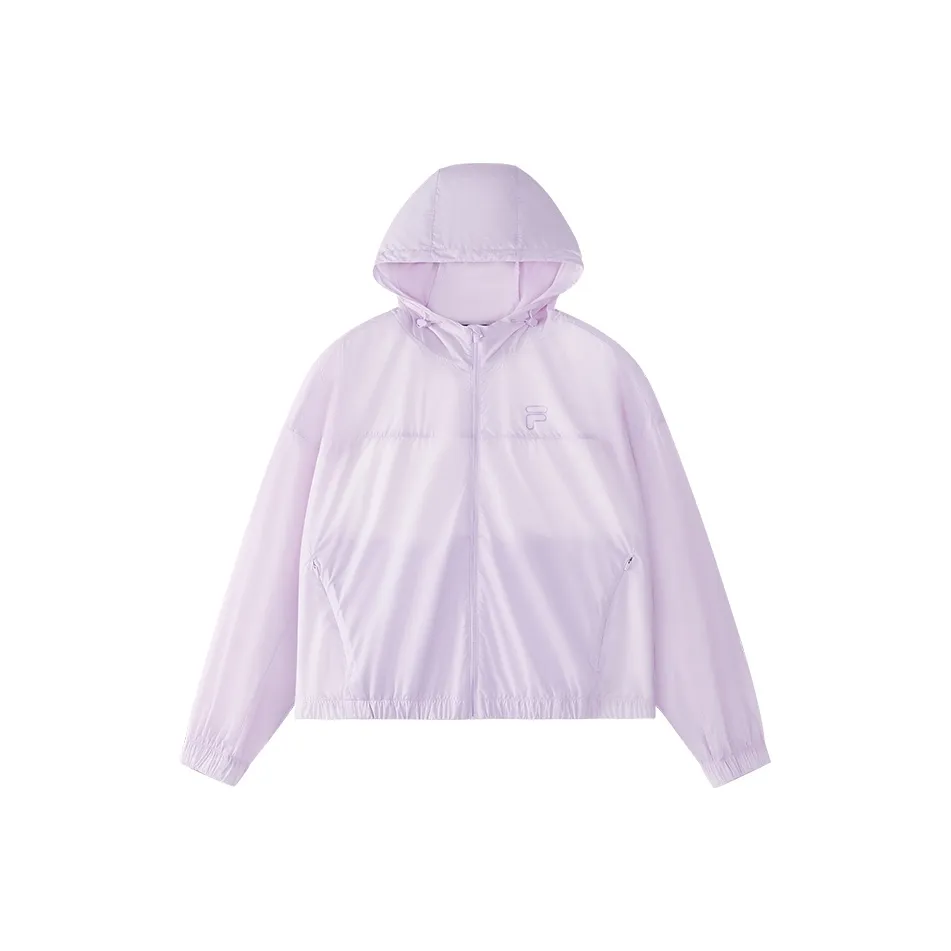 FILA FUSION LIFE Укороченная Куртка Женская Облако Robe Фиолетовая
