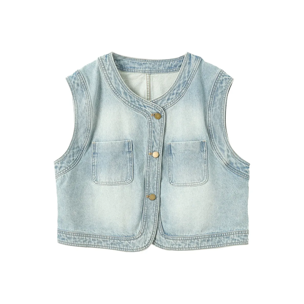 3COLOUR Denim Jacket Women's Sky Blue