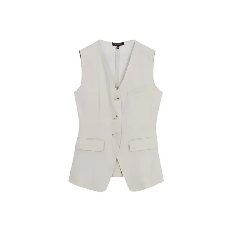 Yiner Жилет Женский Светло-Серебристый Серый