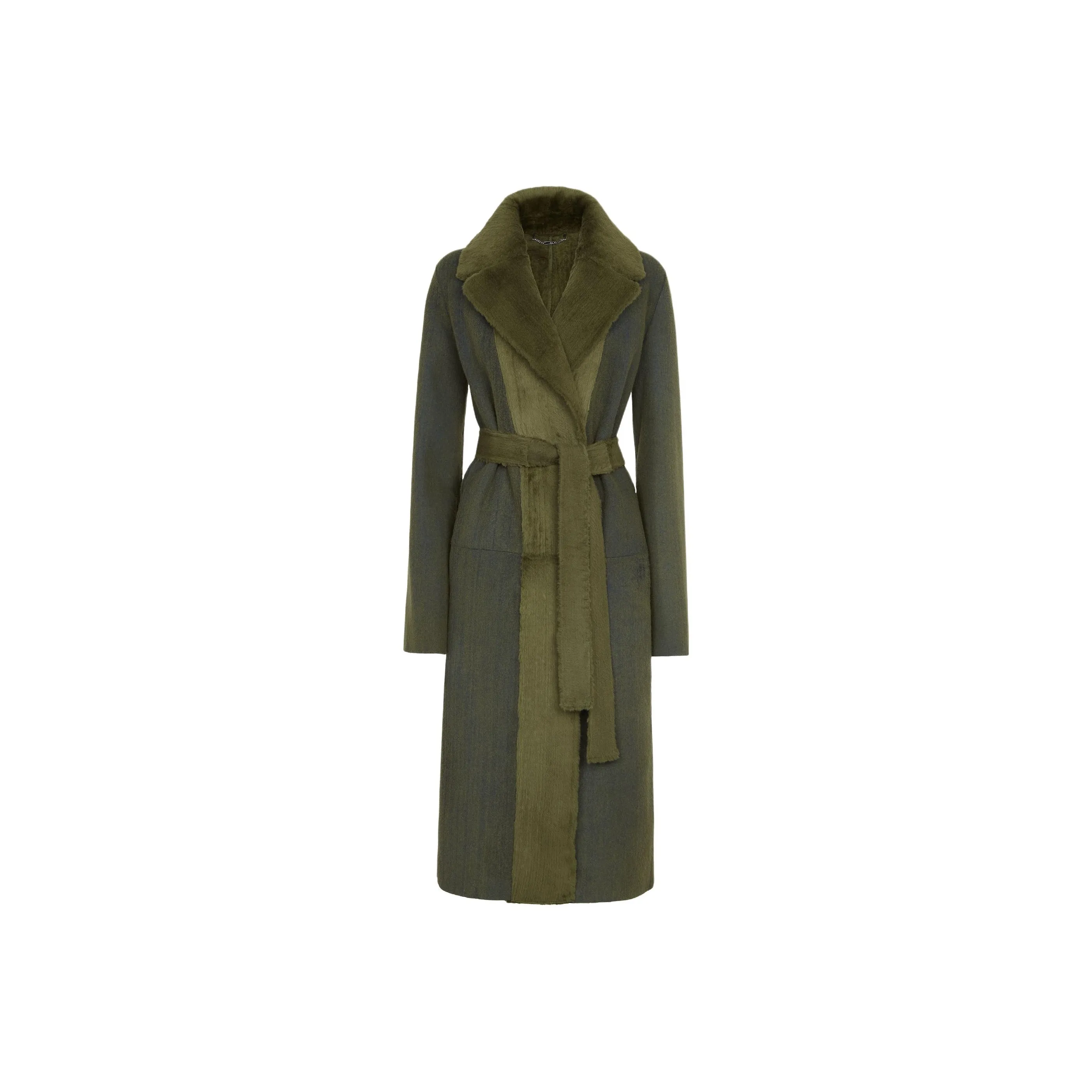 FENDI Collared Belted Coat