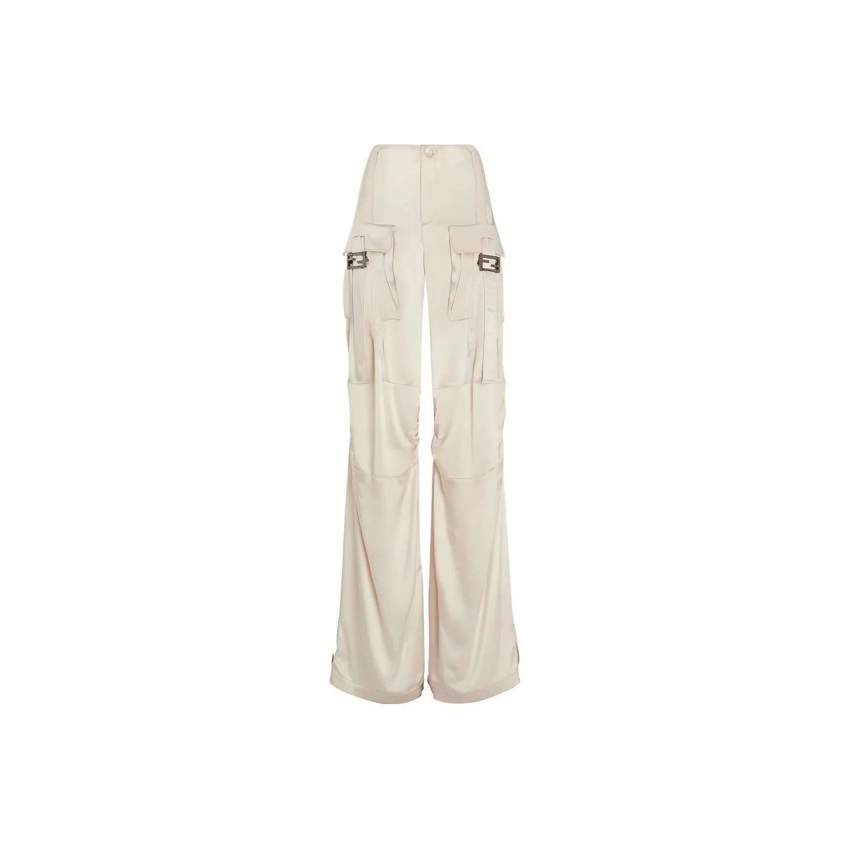 FENDI Buckled Satin Cargo Trousers