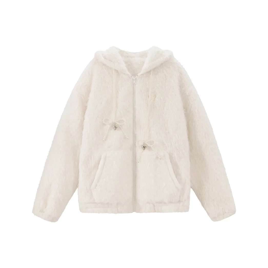 UNIFREE Хлопковый пуховик Женская Белый