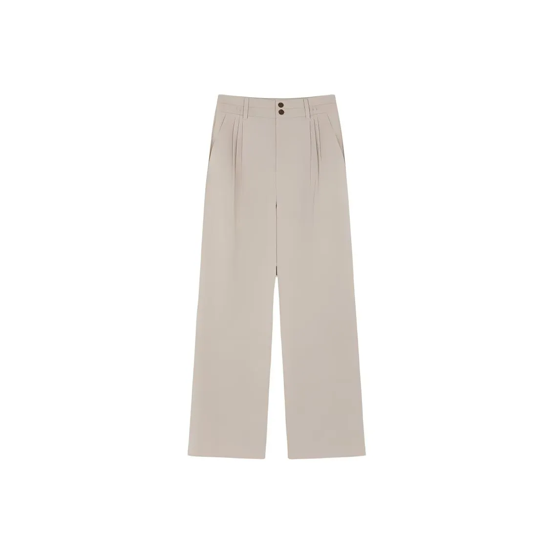 IHIMI Повседневные брюки Женские Светлый Бежевый