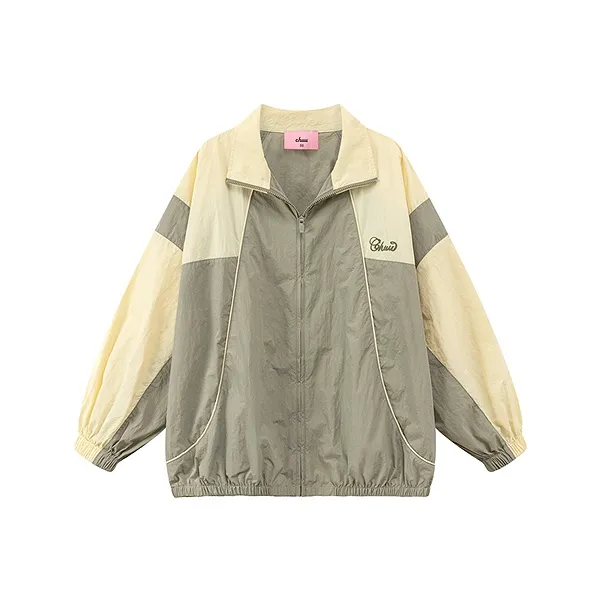 CHUU Cropped Coat Women's Mustard Green CHUU Укороченное пальто женское горчично-зеленого цвета