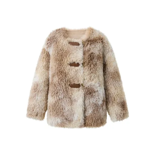3COLOUR Хаки Женские меховые изделия
