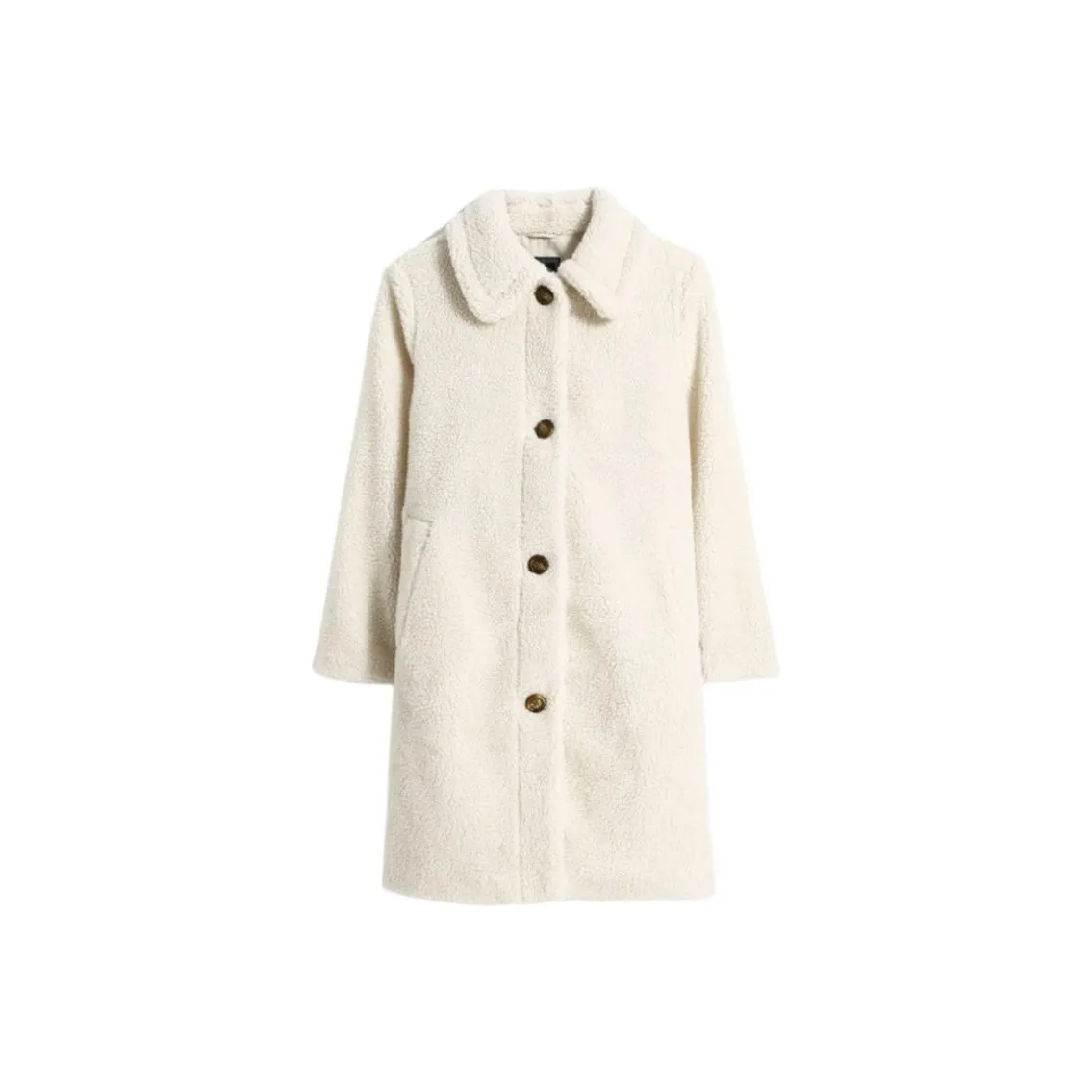 GAP Velvet Feel Пальто Женское Ecru