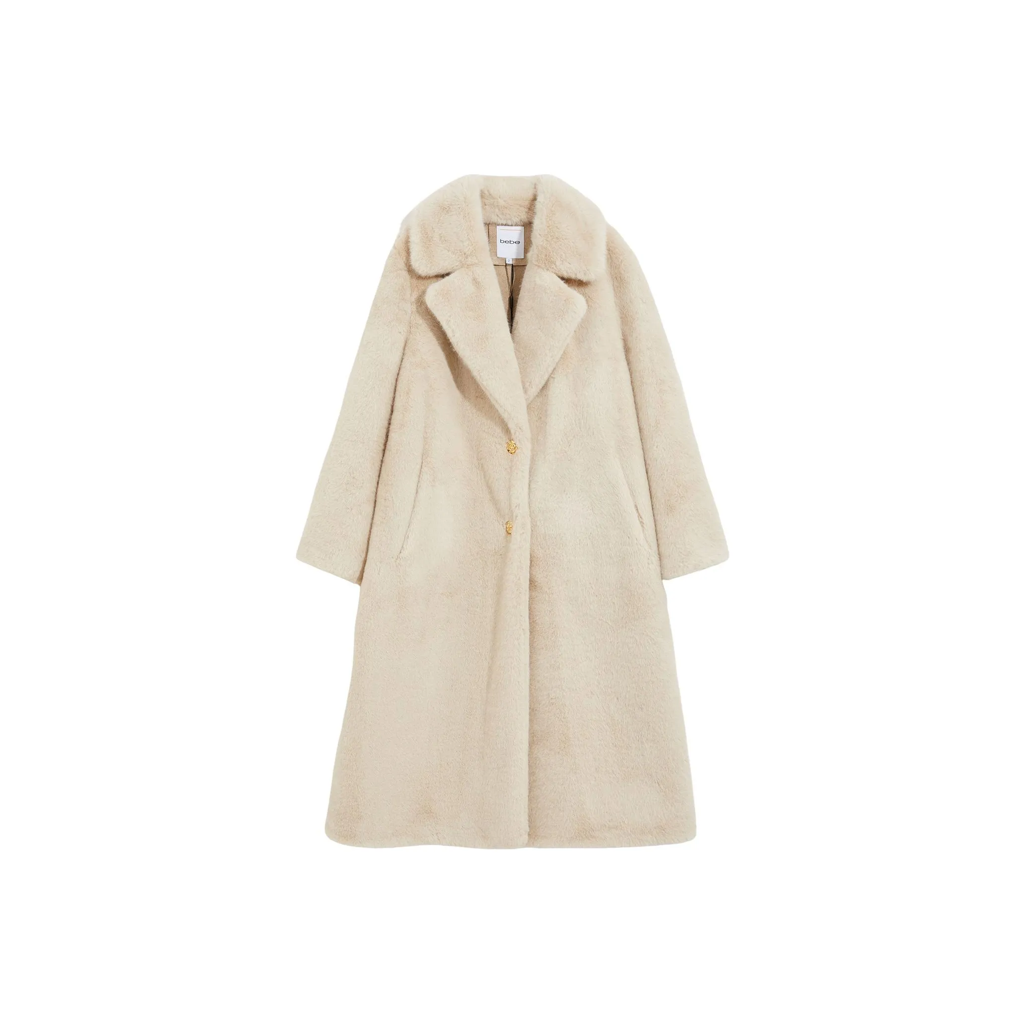Bebe Velvet feel Coat Women's Light Camel