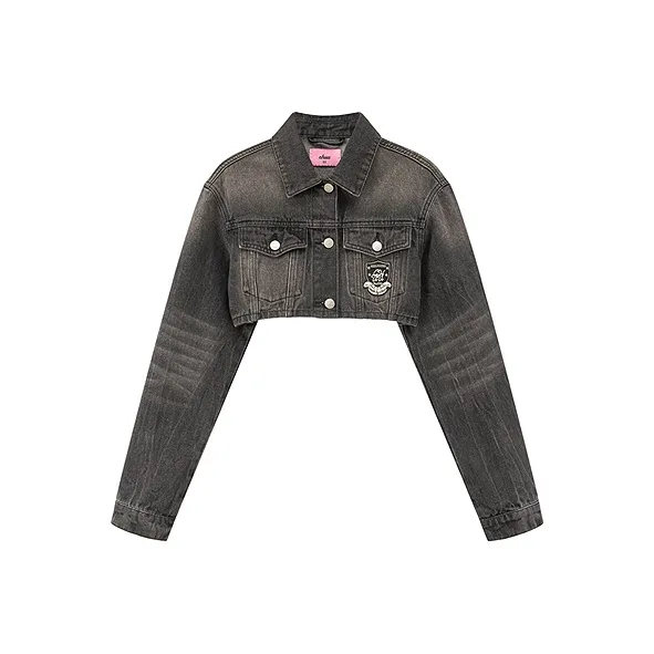 CHUU Denim Jacket Women's Black