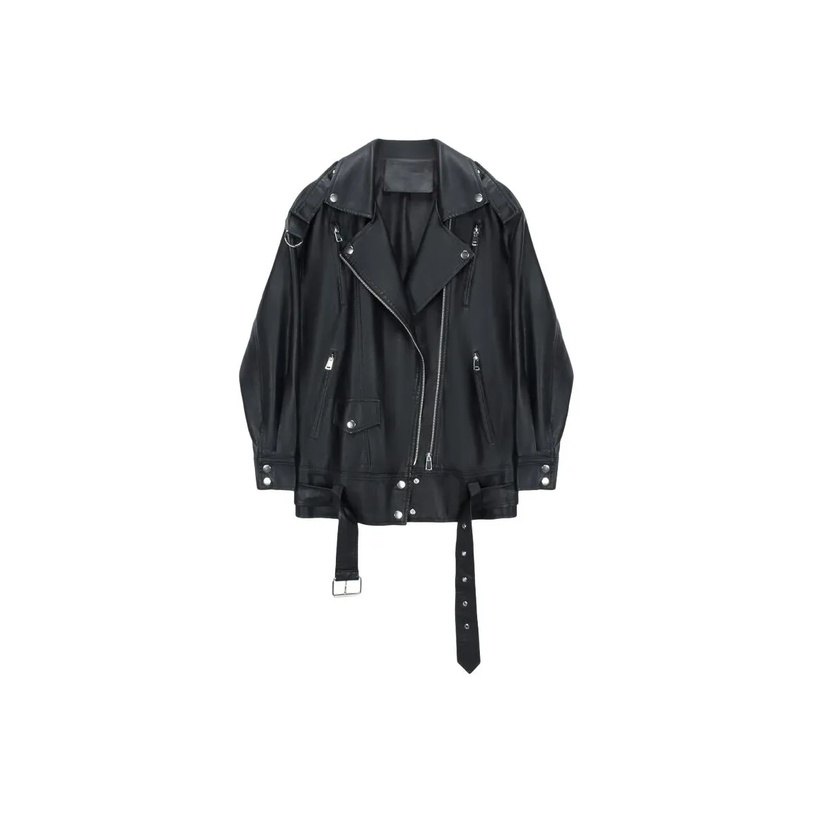 COMBO Leather Jacket Women's Black