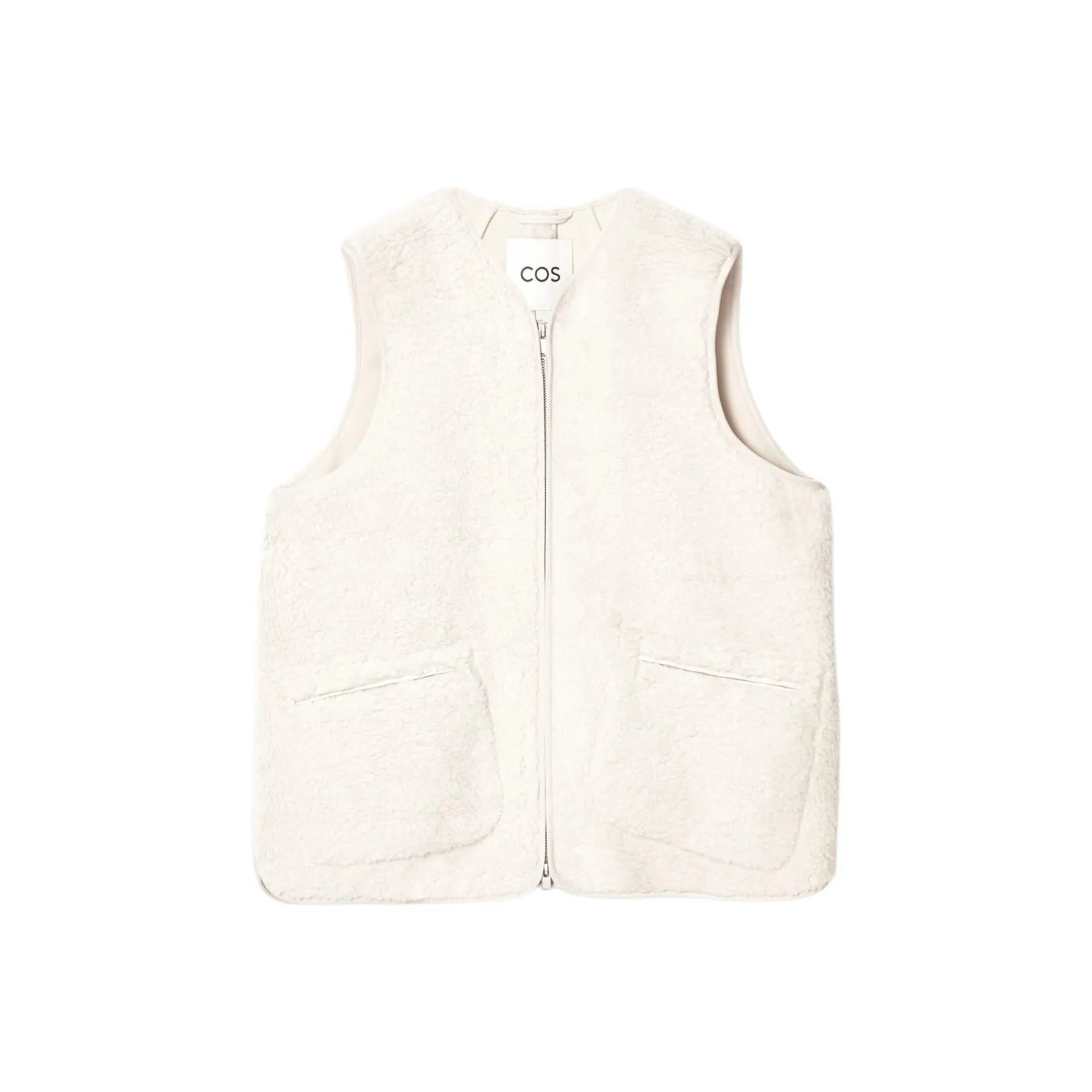 COS Слоновая кость Женские жилеты