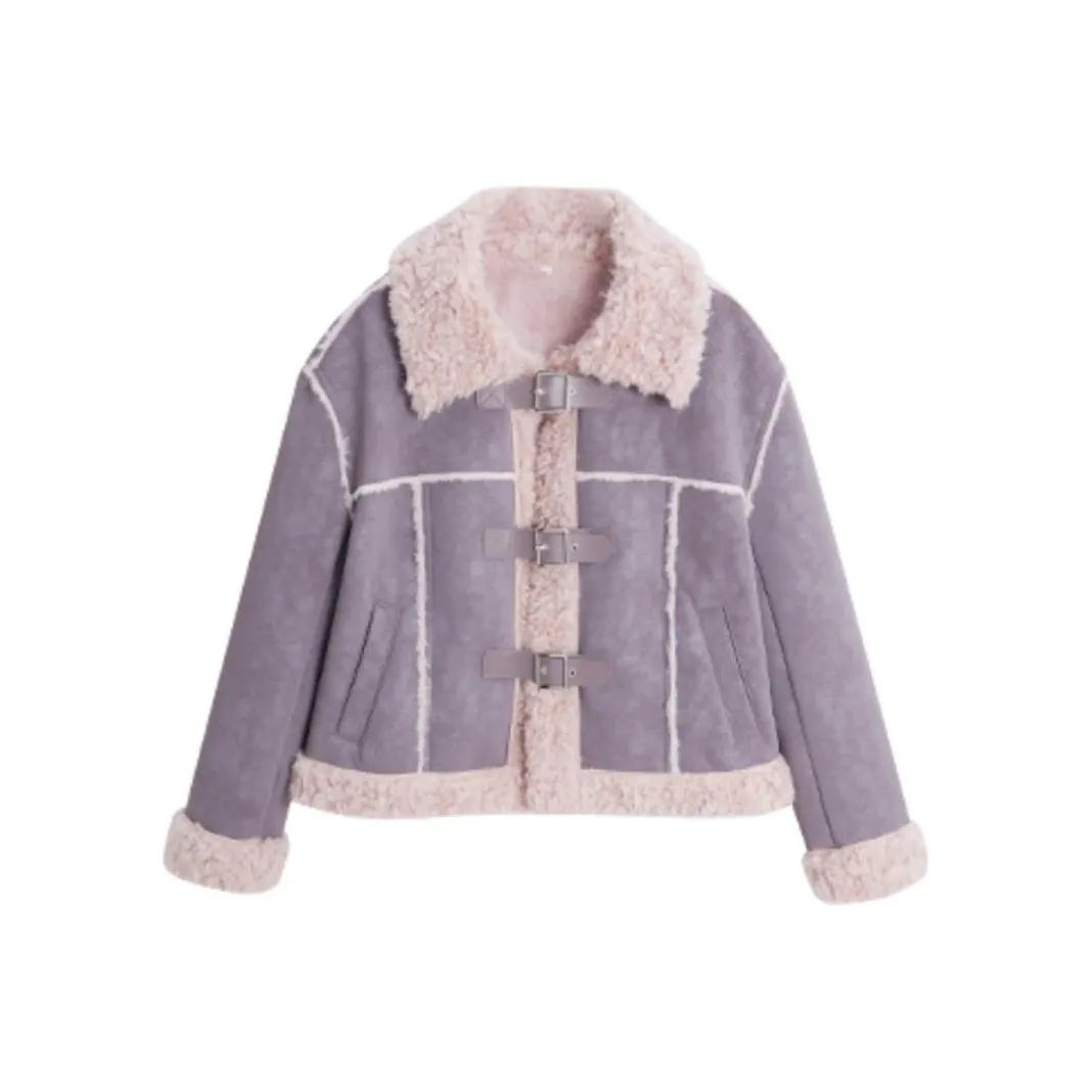 Love To Serve Velvet Feel Куртка Женская Фиолетовая