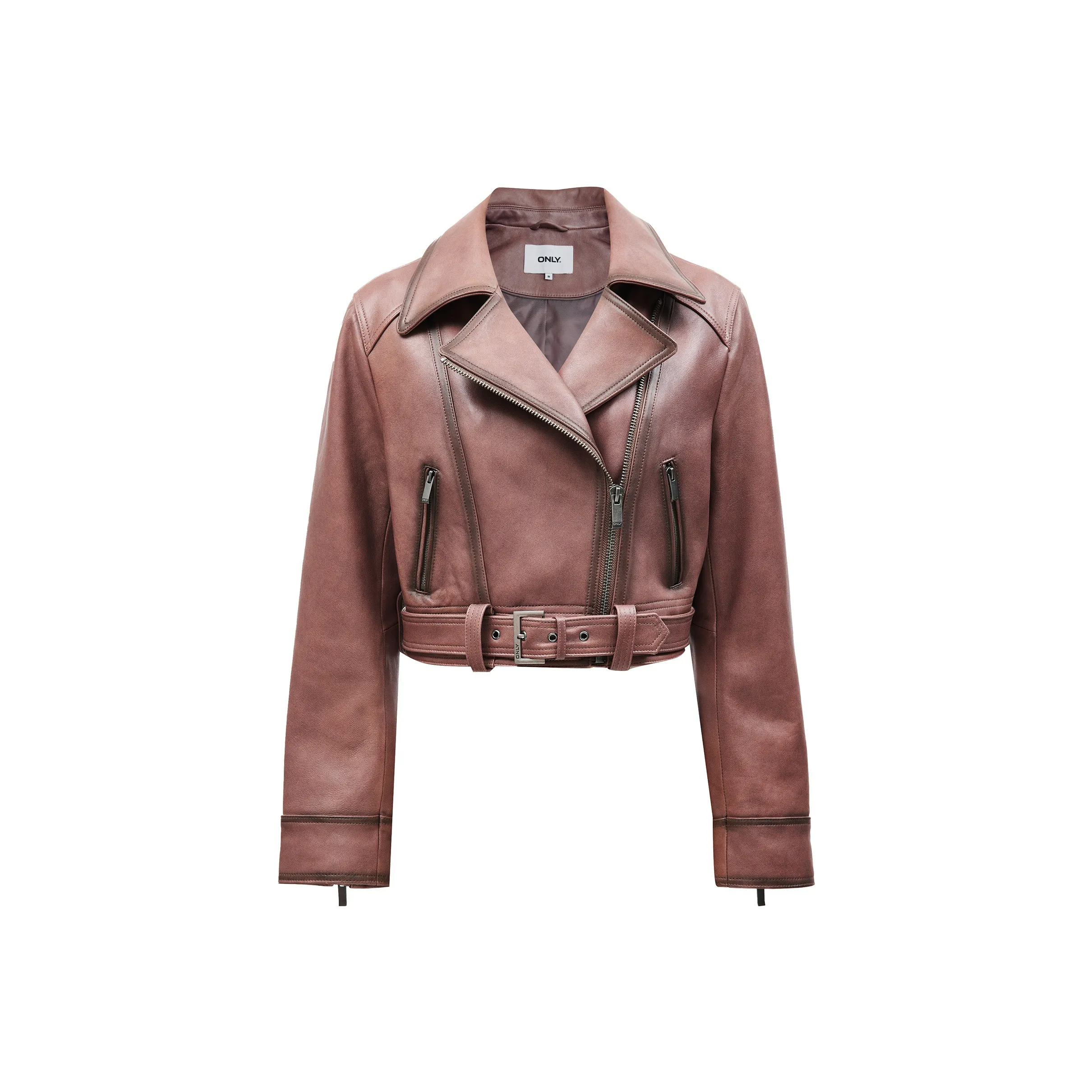 Only E16 Elder Фиолетовый Женские Кожаные Куртки