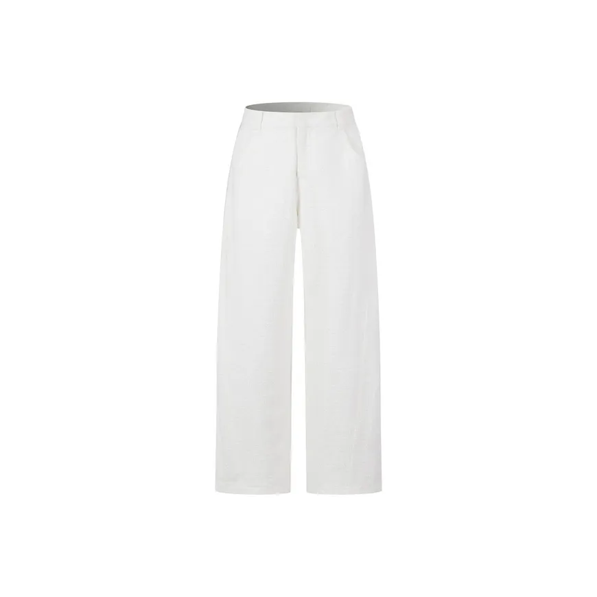 Three Quarters Casual Pants Women's White