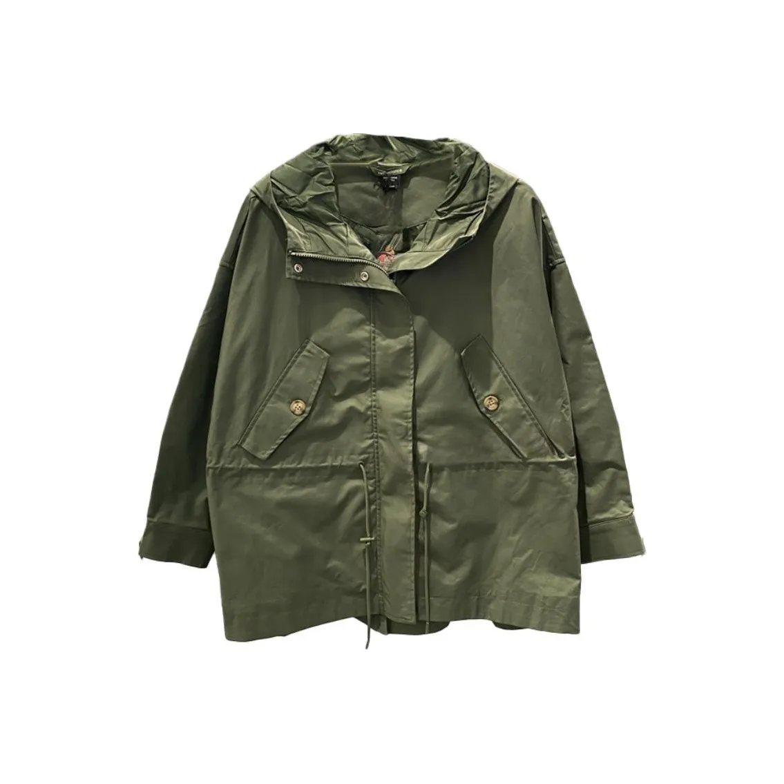 New Balance совместный бренд Тренчкот женский армейский зеленый