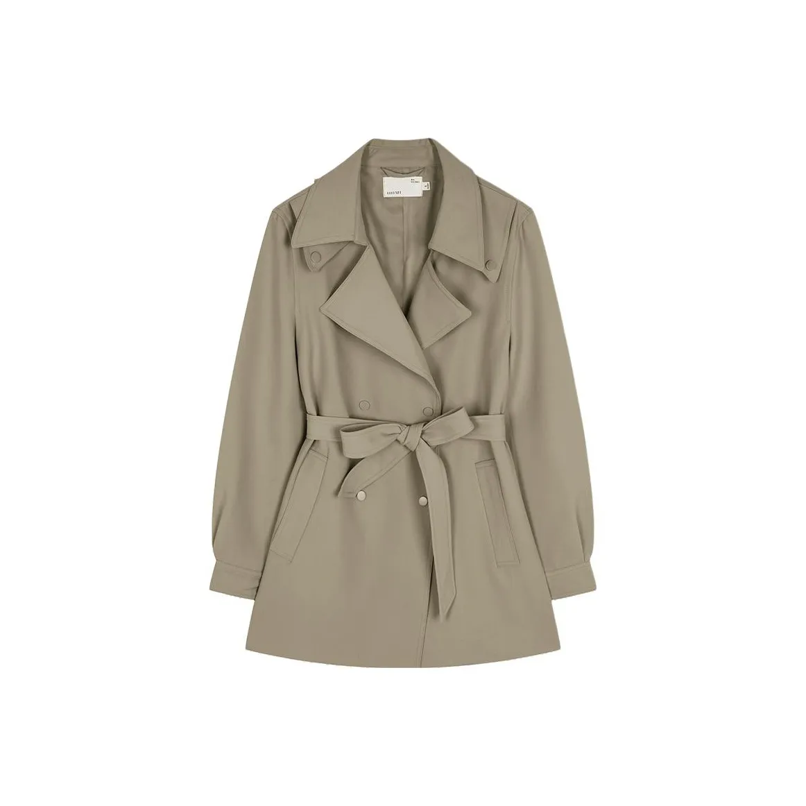 IHIMI Тренчкот Женский Зеленый Хаки