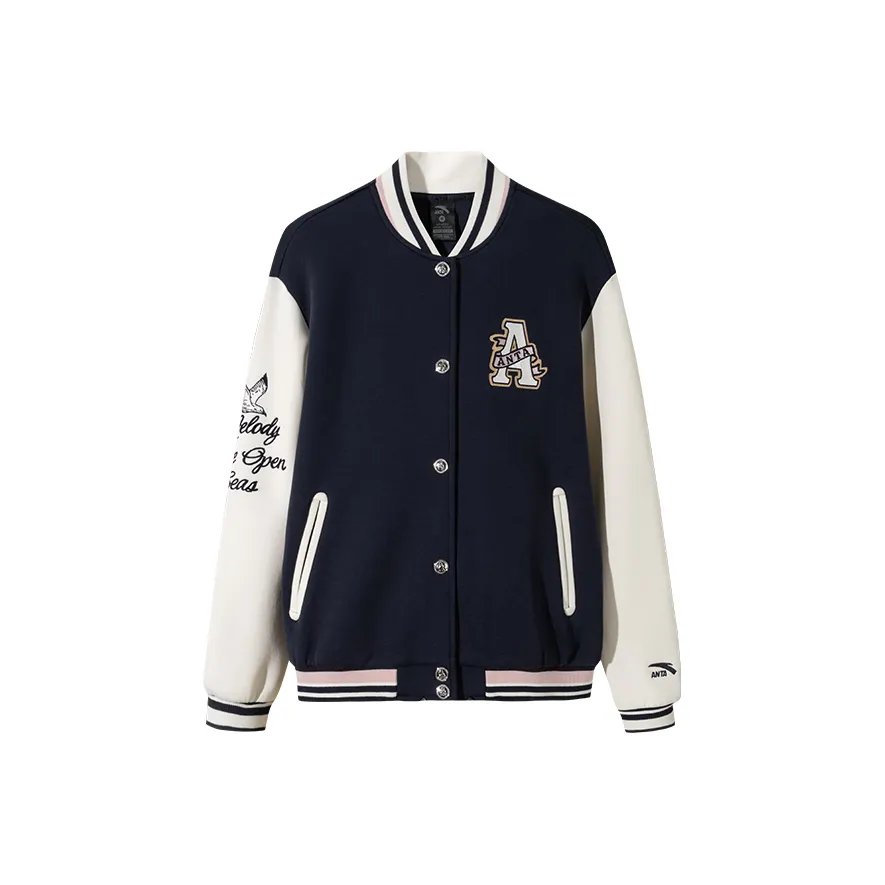 ANTA Life Collection Sports Life Collection Бейсбольная куртка Женская Индиго Синий