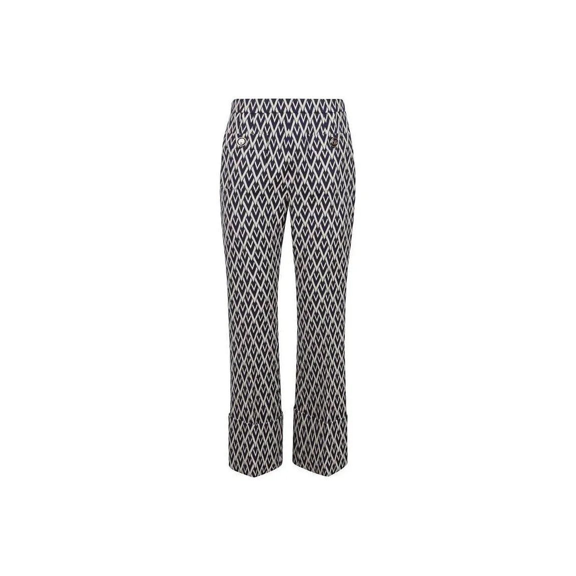 Valentino Monogram Patterned Flared Trousers