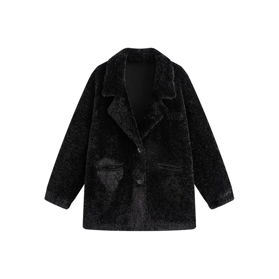 KING PRINCE Velvet feel Coat Women's Black