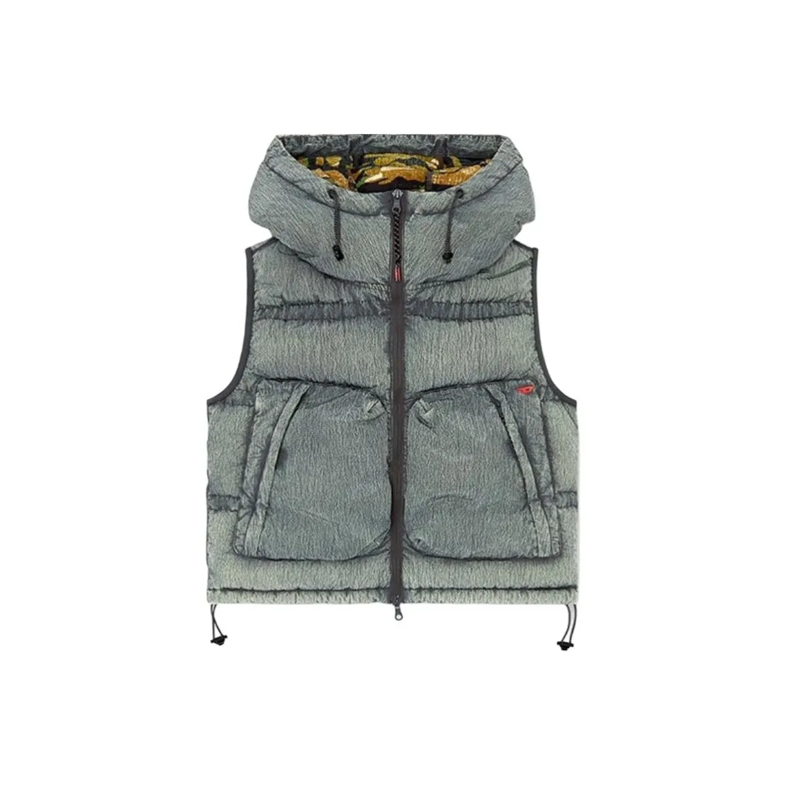 DIESEL FW24 Жилет Женские Серый Зеленый