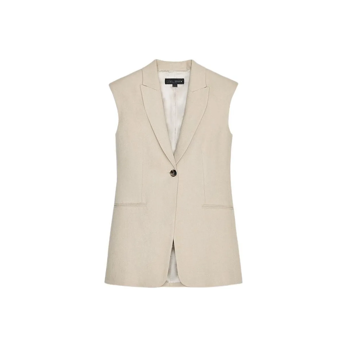 ZARA ZW Series Vest Women's Tan