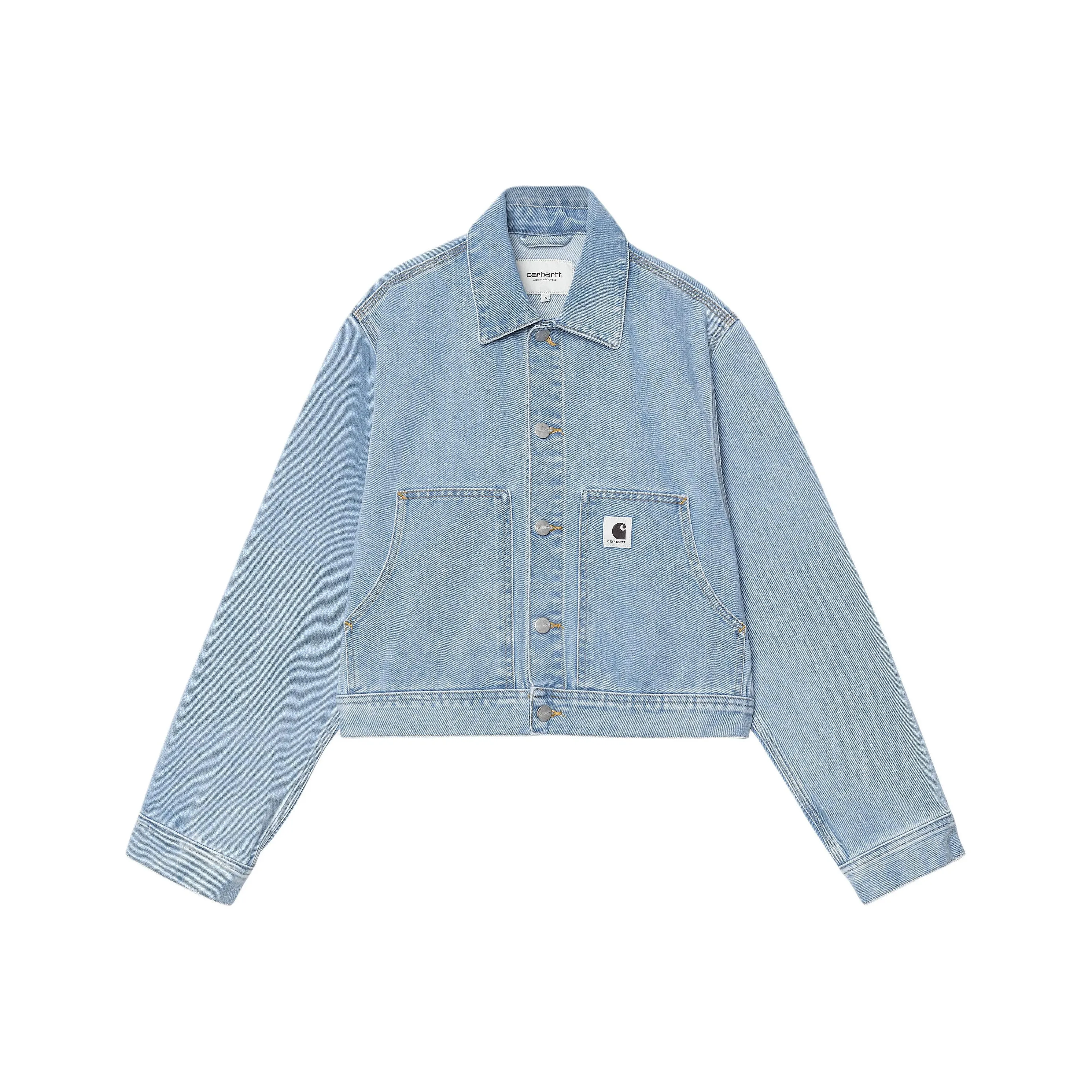 Carhartt WIP SS25 Denim Jacket Women's Blue Кархартт WIP SS25 Деним Куртка Женская Синяя