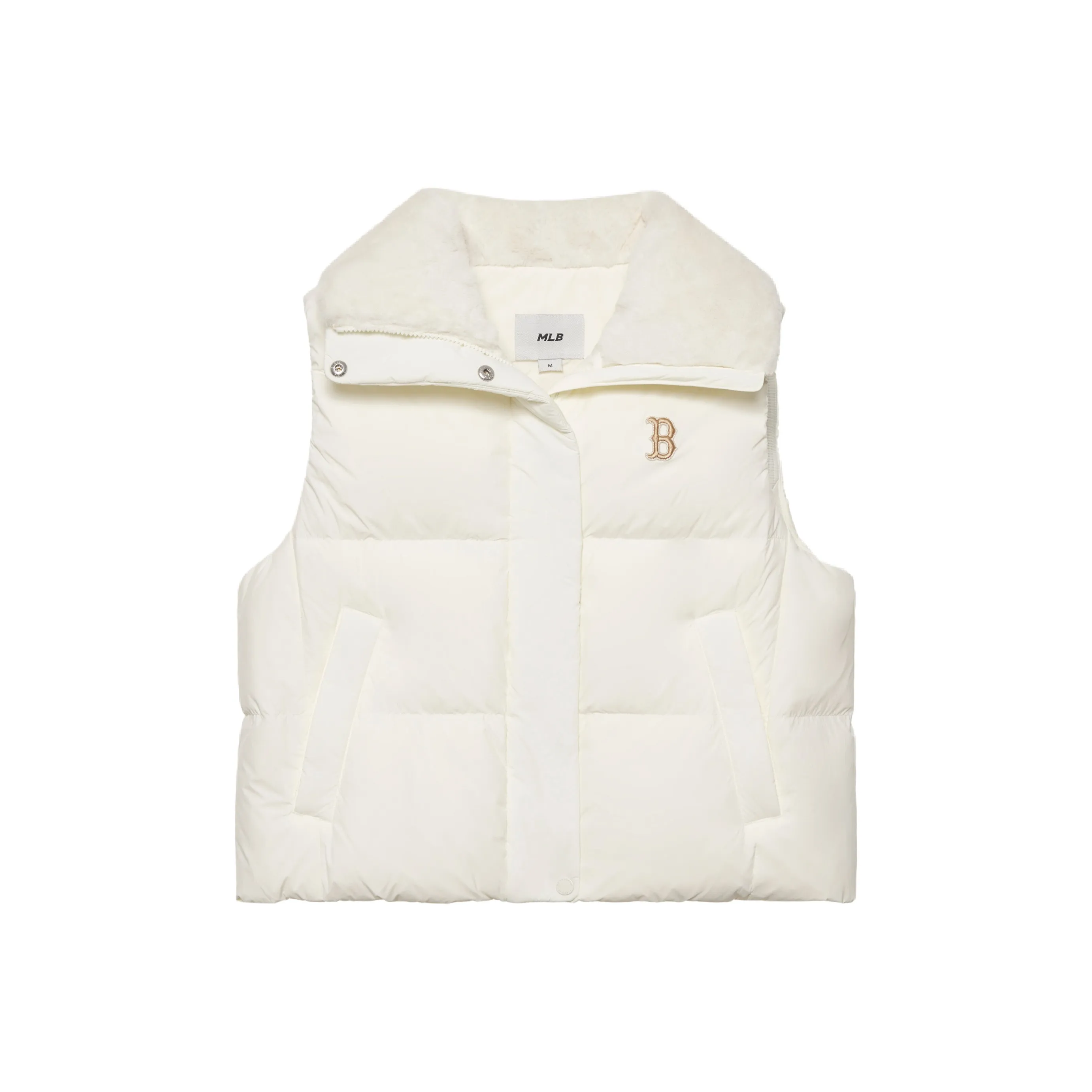 Mlb Base Logo Basic Collection Basic Boston Red Sox FW24 Жилет Женские Кремовый