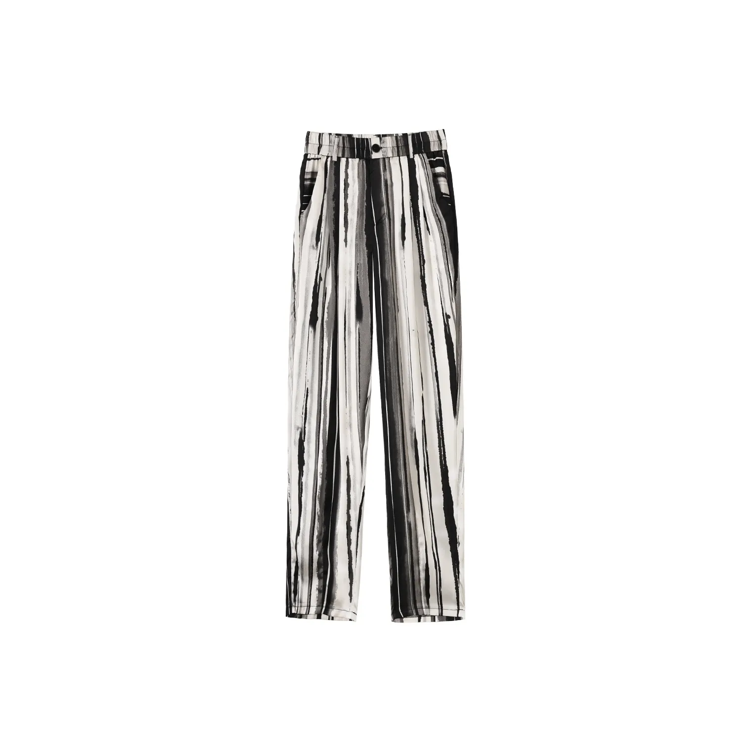 0571 Family Casual Pants Women's Vertical Stripes