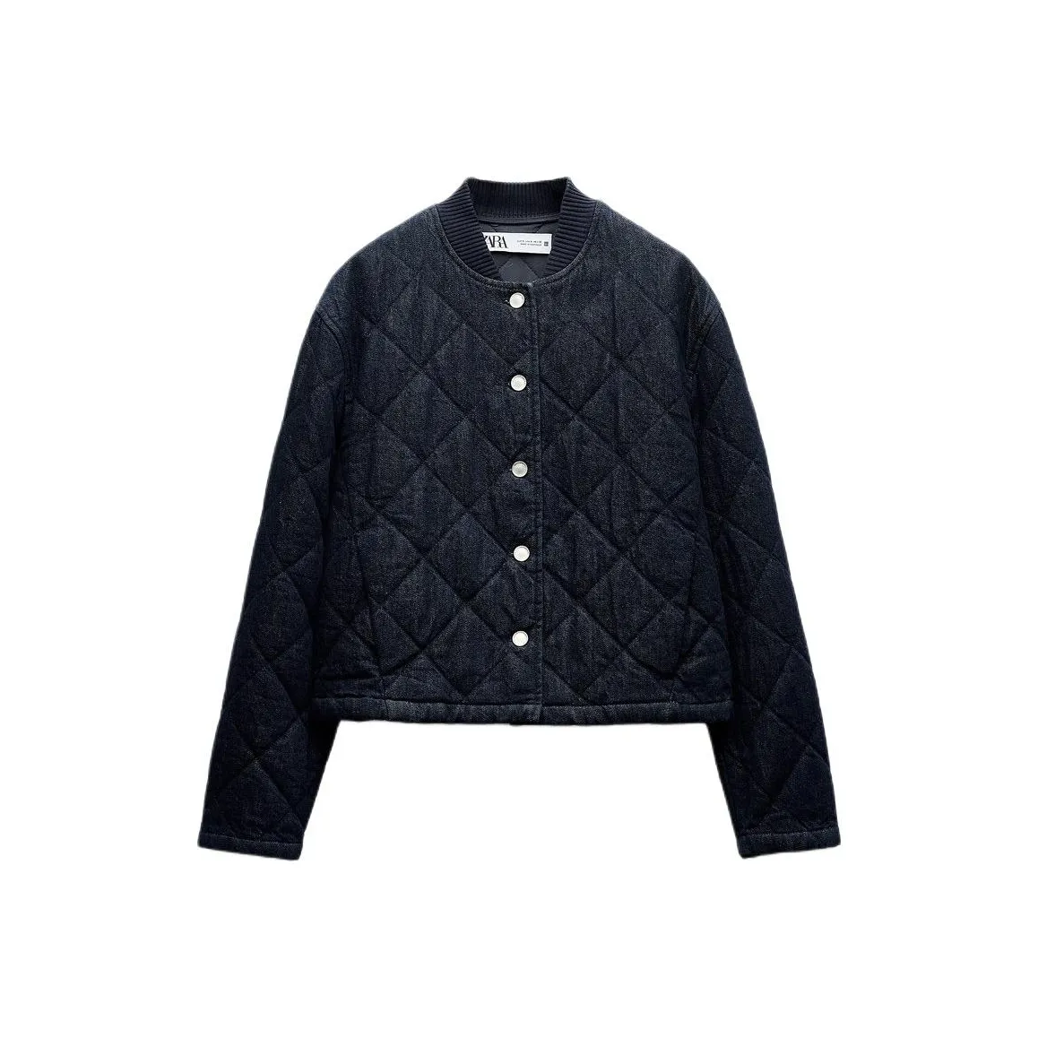ZARA Puffer Jacket Women's Blue
