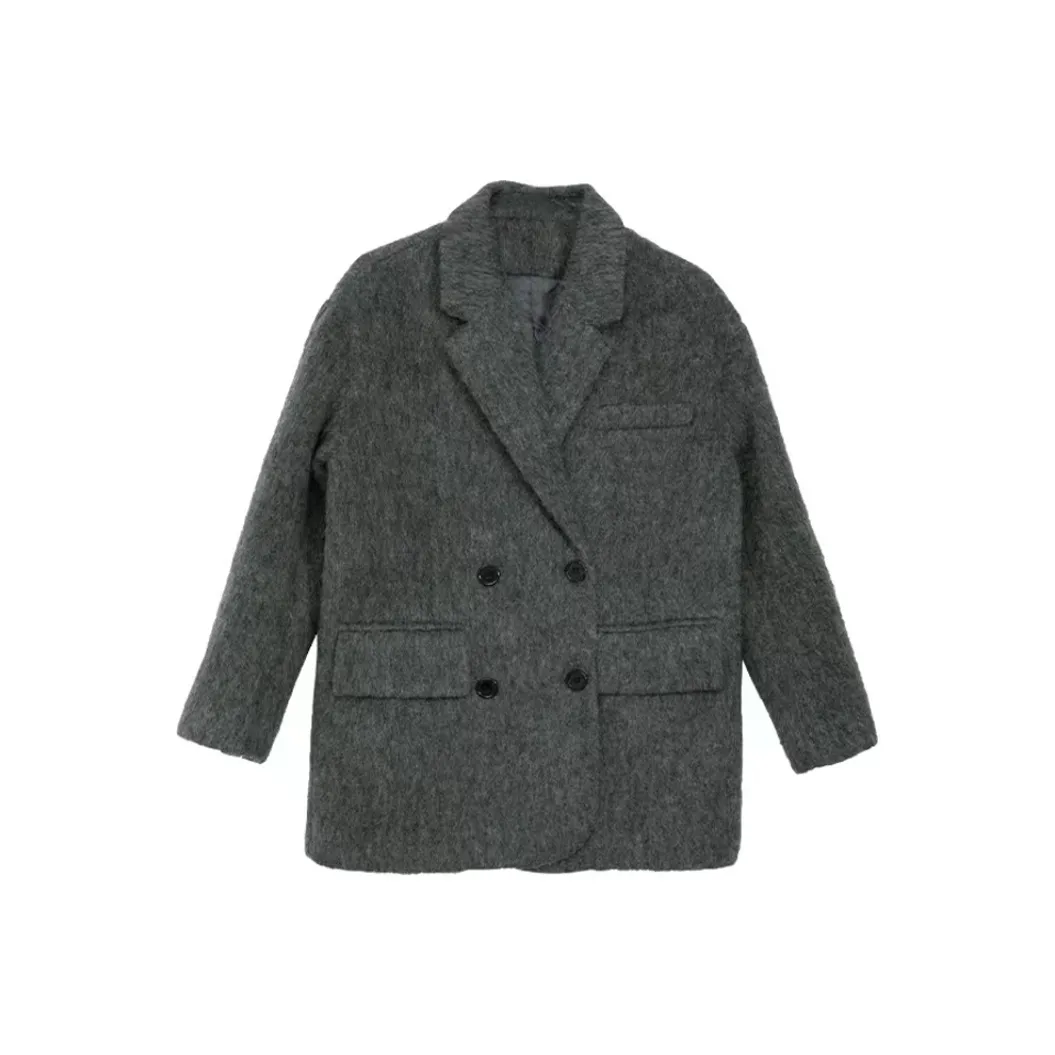 JOSR Вельвет Feel Пальто Женское Серое