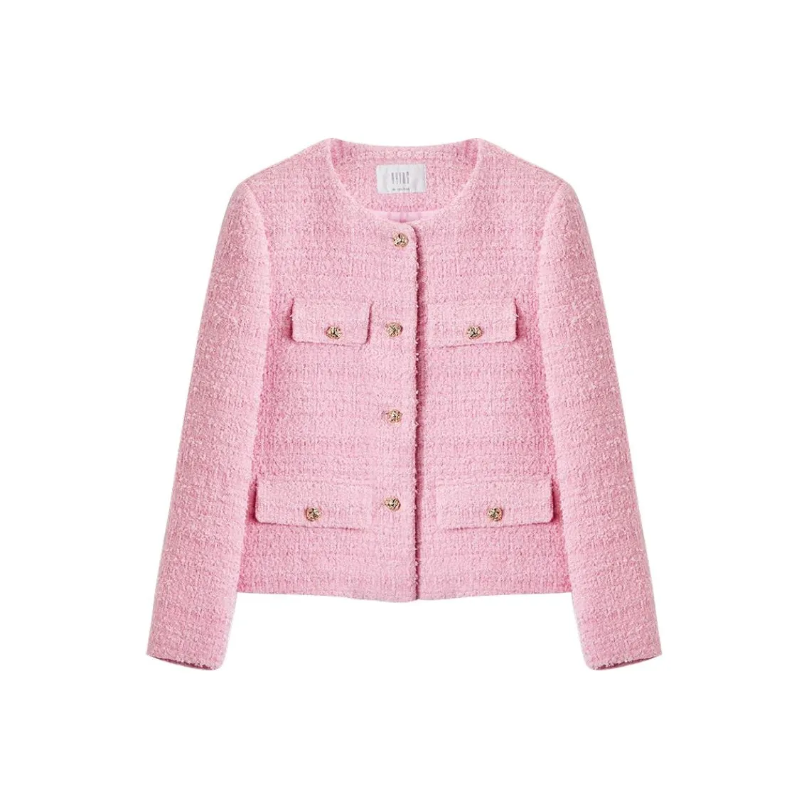 XIANGYING Cropped Coat Women's Barbie Pink