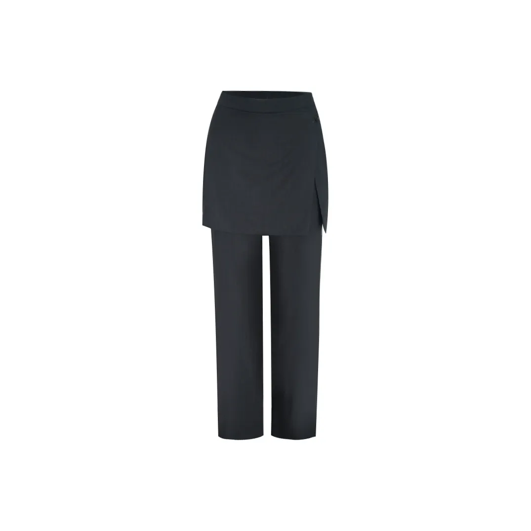 Little Pull Casual Pants Women's Dark Gray