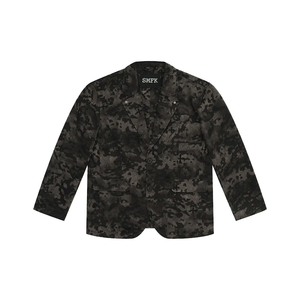 SMFK Бизнес костюм унисекс черный камуфляж сад