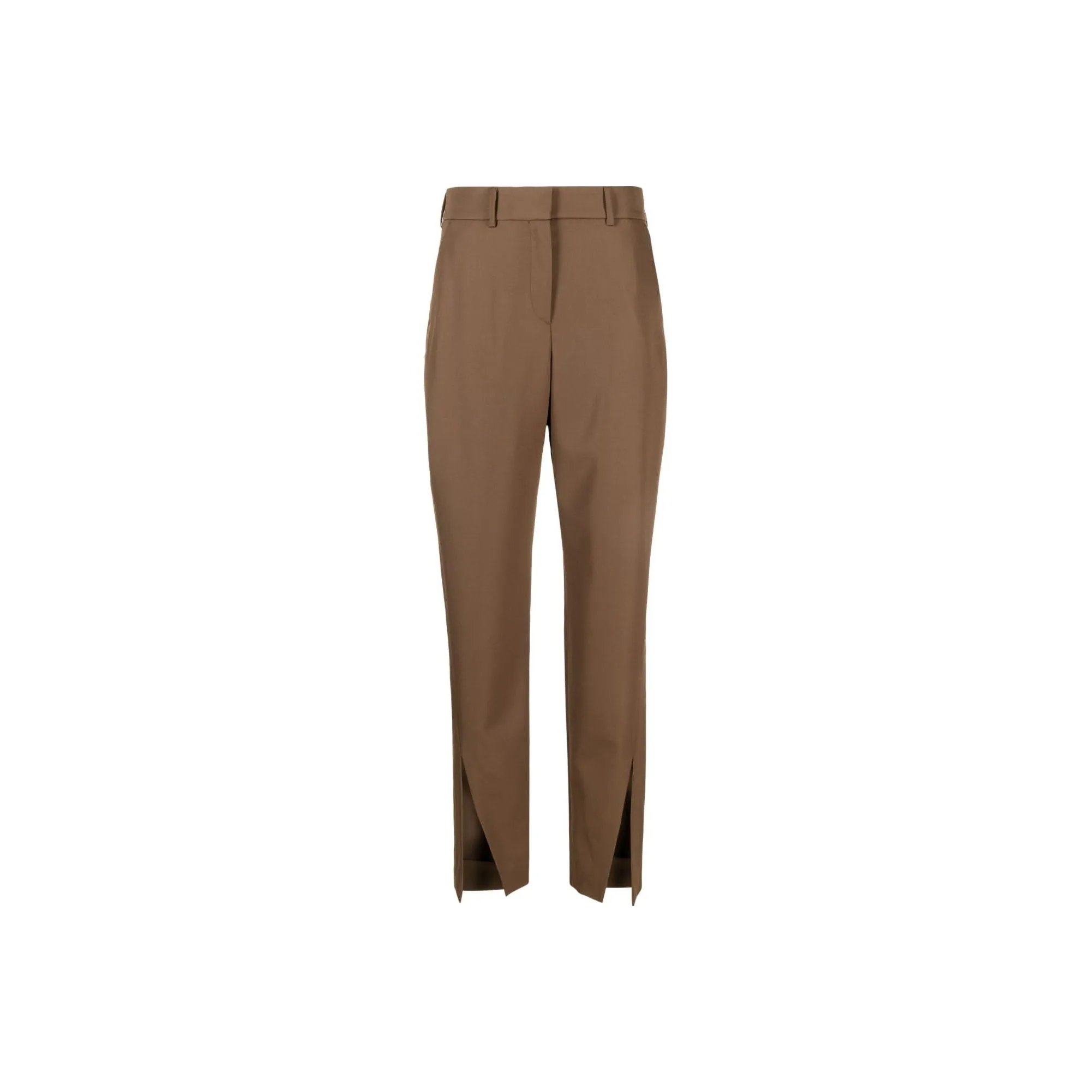 BALMAIN High Waist Slit Detailed Trousers