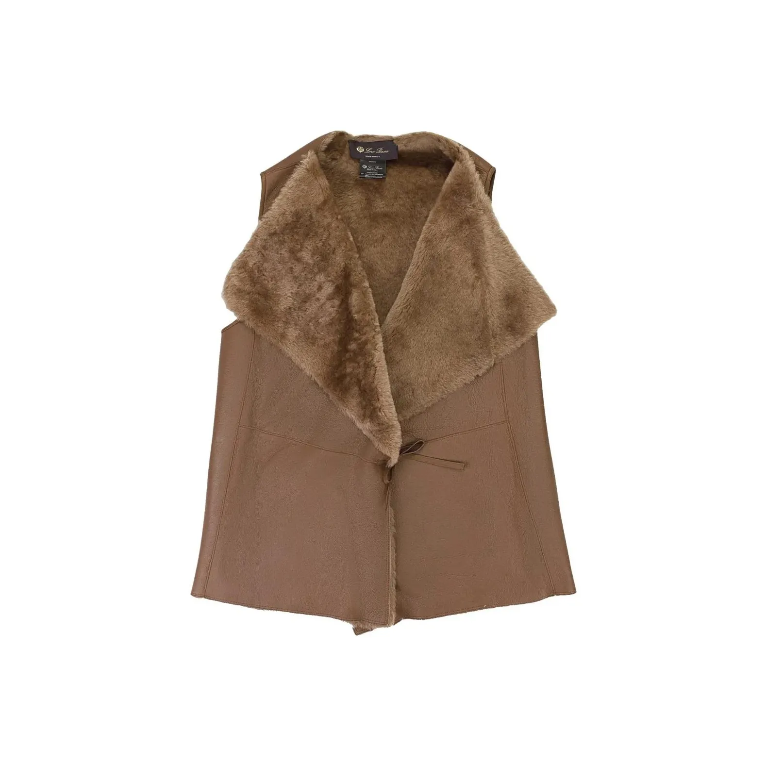 Loro Piana Tie fastening Shearling Waistcoat