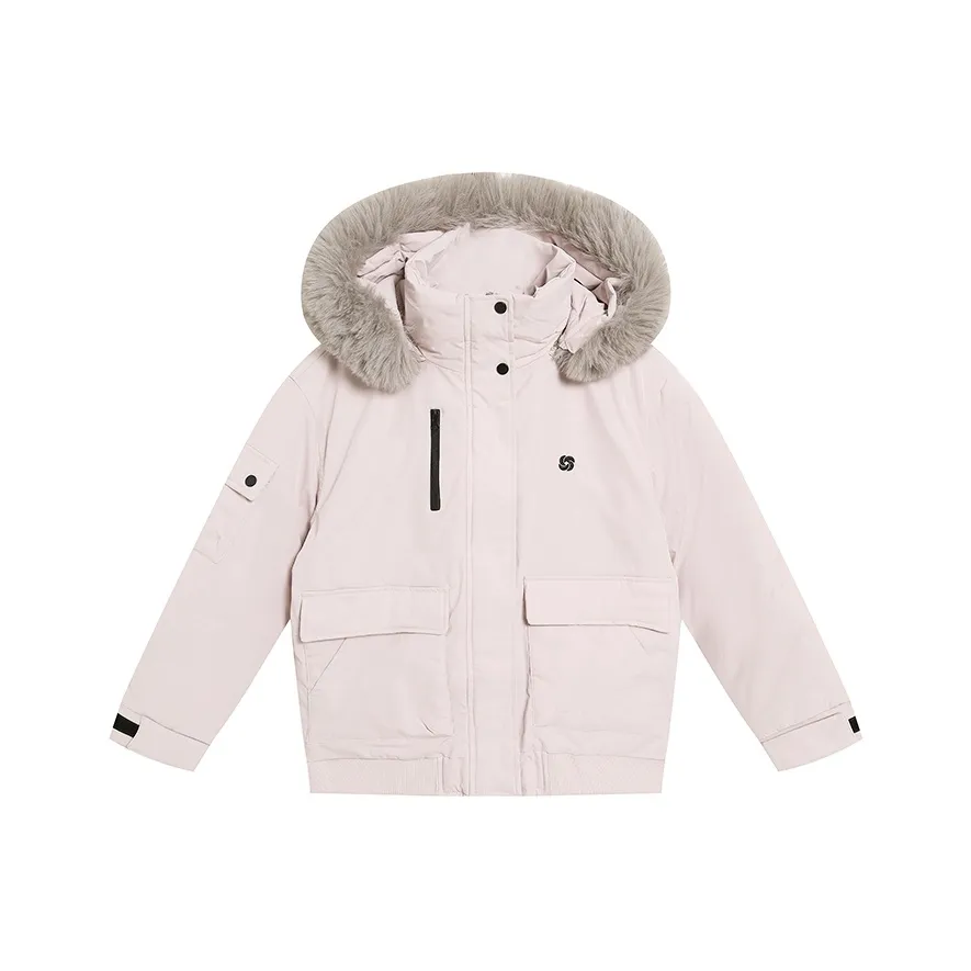 PAZZO Large Fur Collar Thermal Hooded Puffer Jacket Women's