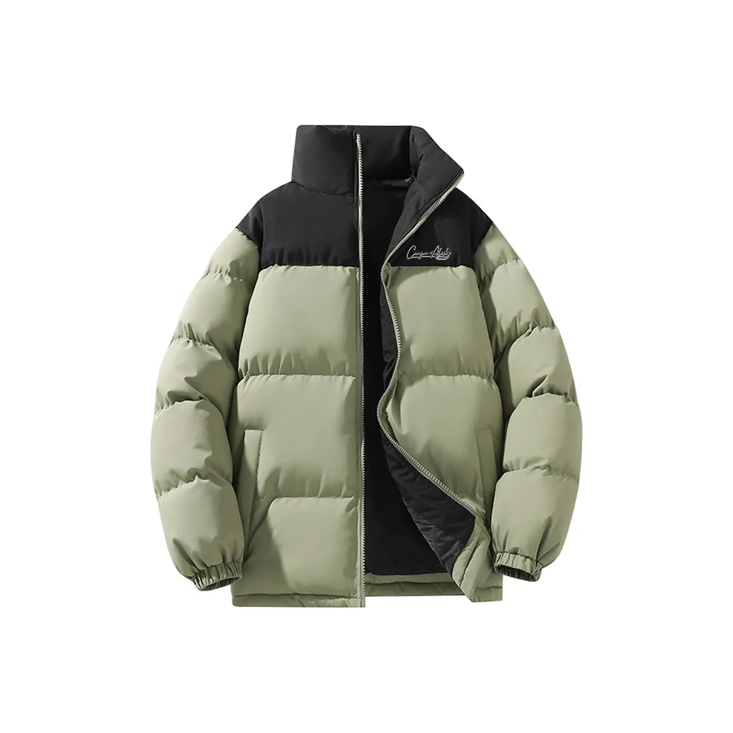 COMGM Хлопковый пуховик унисекс серый зеленый