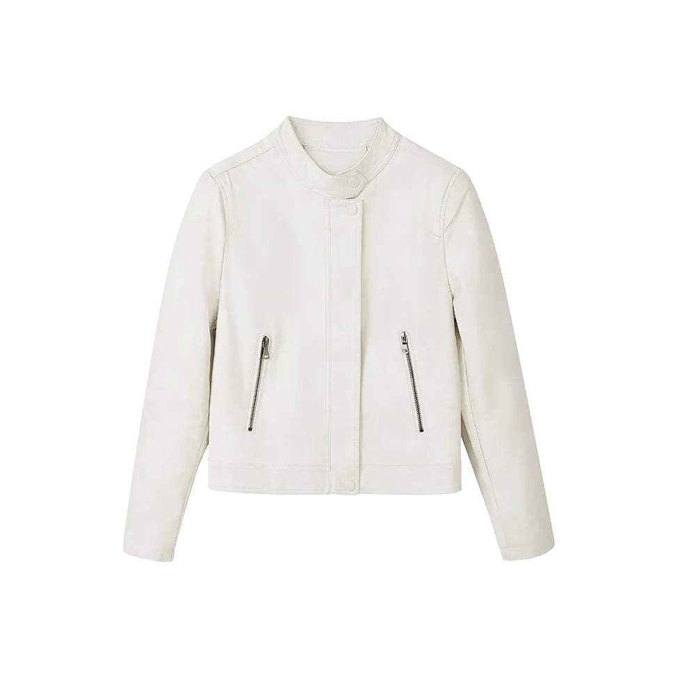 Yu Qianwen Leather Jacket Women's