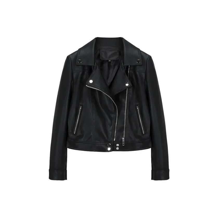 Комбо Женские Кожаные Куртки